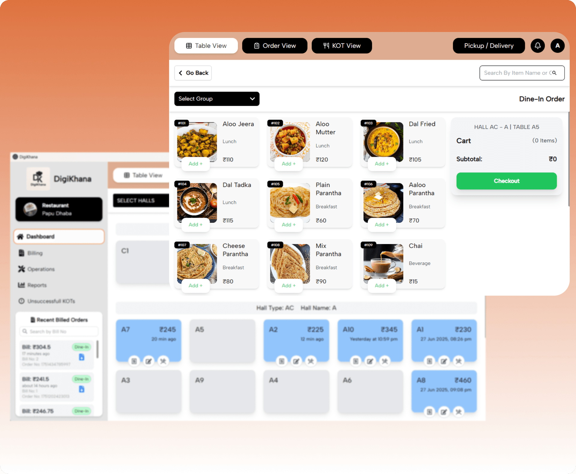A single Online Ordering System to manage all your orders