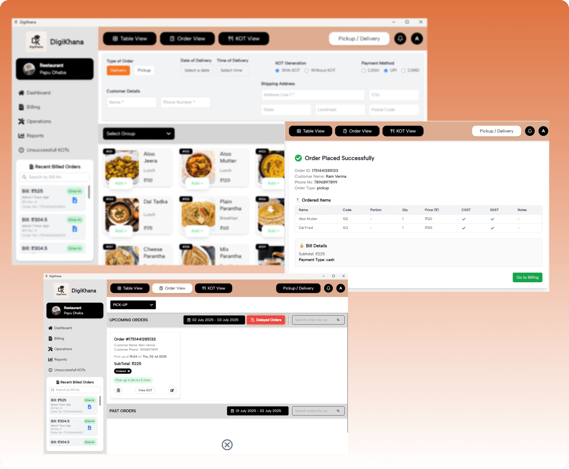 Seamless Pickup & Delivery Order Management